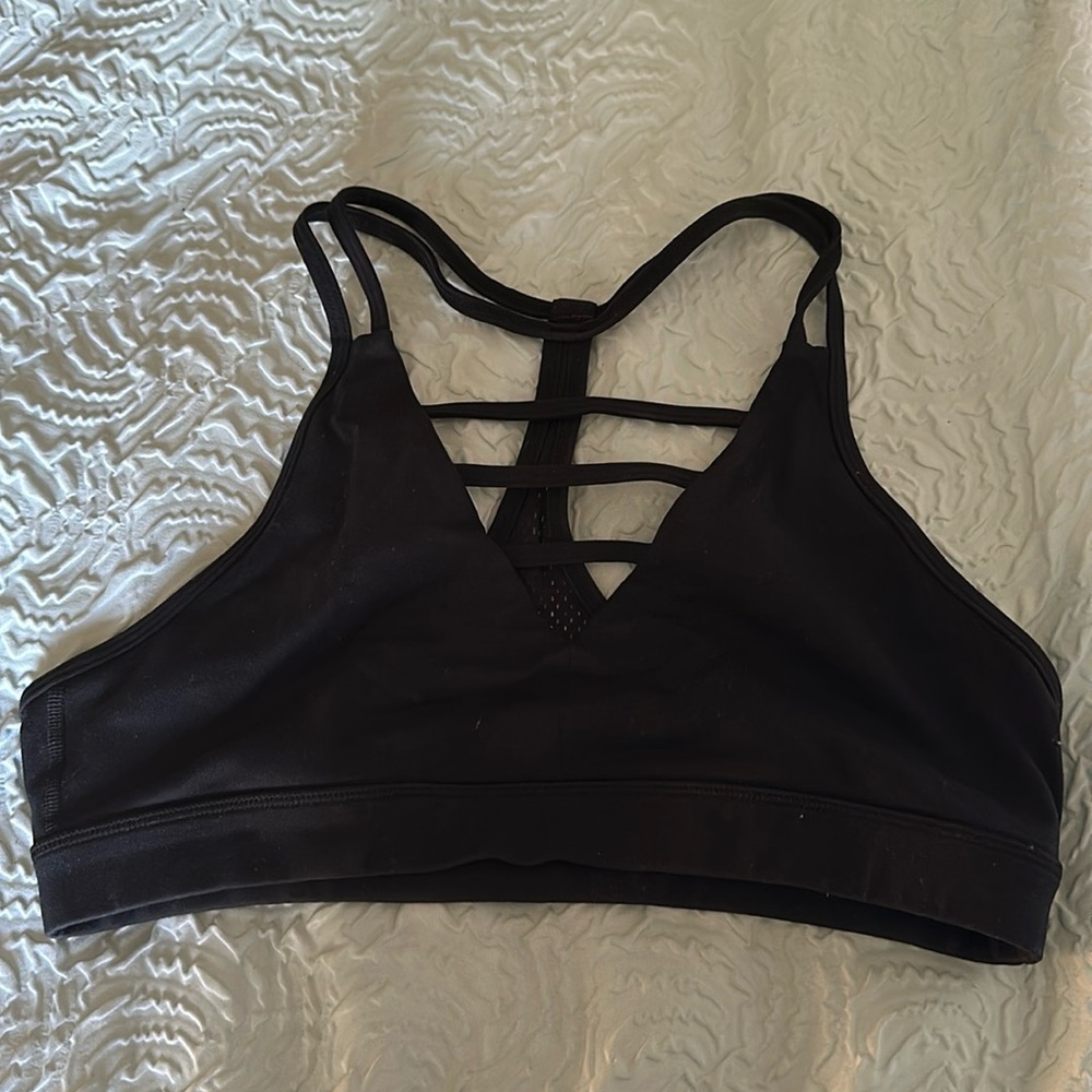 ZYIA Black Strappy Sports Bra